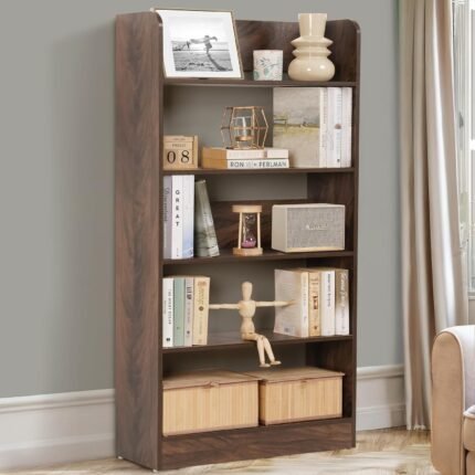 SPACE Bookshelf for Home - 5 Tier Books Rack for Study Room