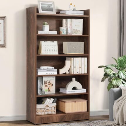 Bookshelf for Home - 6 Tier Book Rack for Study Room
