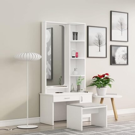 Wooden Dressing Table for Bedroom with 1 Drawer